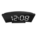 Sleek Modern Digital Mirror Alarm Clock