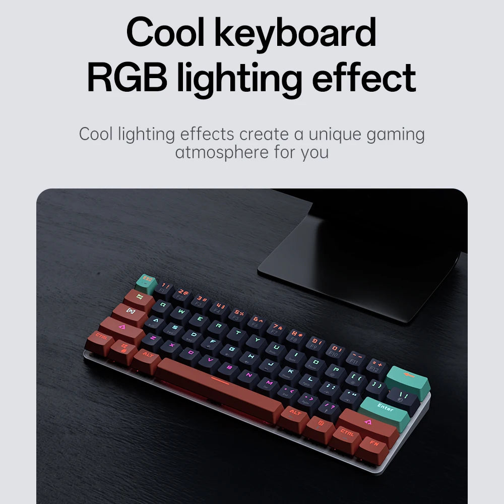 MUCAI Esports Mechanical Keyboard | 61 key | Swappable Keys