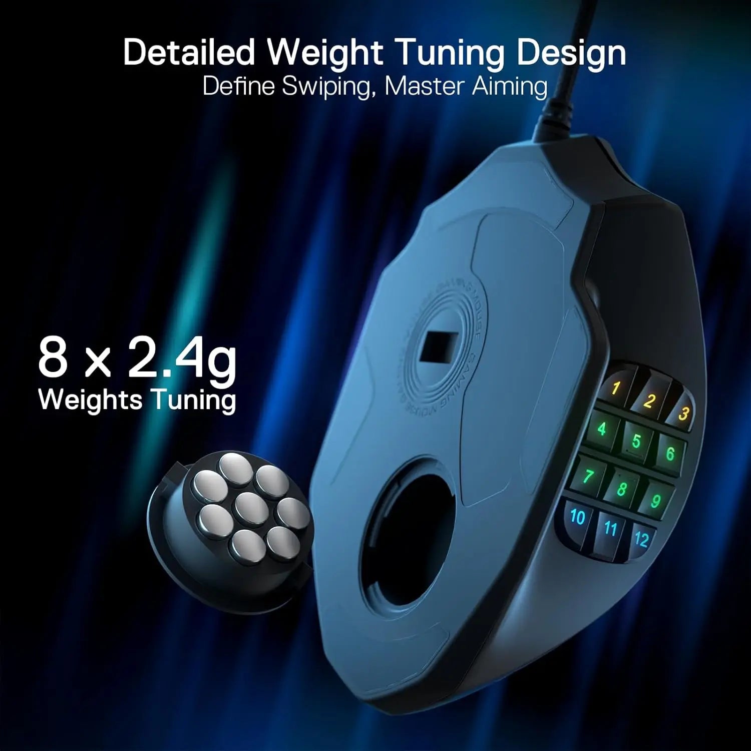 Redragon M908 Gaming Mouse 18 Programmable Mouse Buttons 12400 DPI