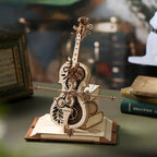 ROBOTIME 3D Wooden Puzzle | ROKR Funny Magic Cello Mechanical Music Instrument Creative Toys for Child  AMK63