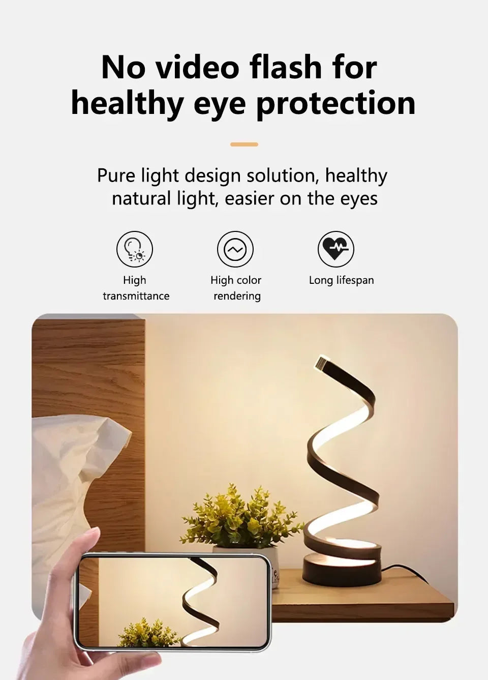 Modern Minimalist Spiral Desk Lamp