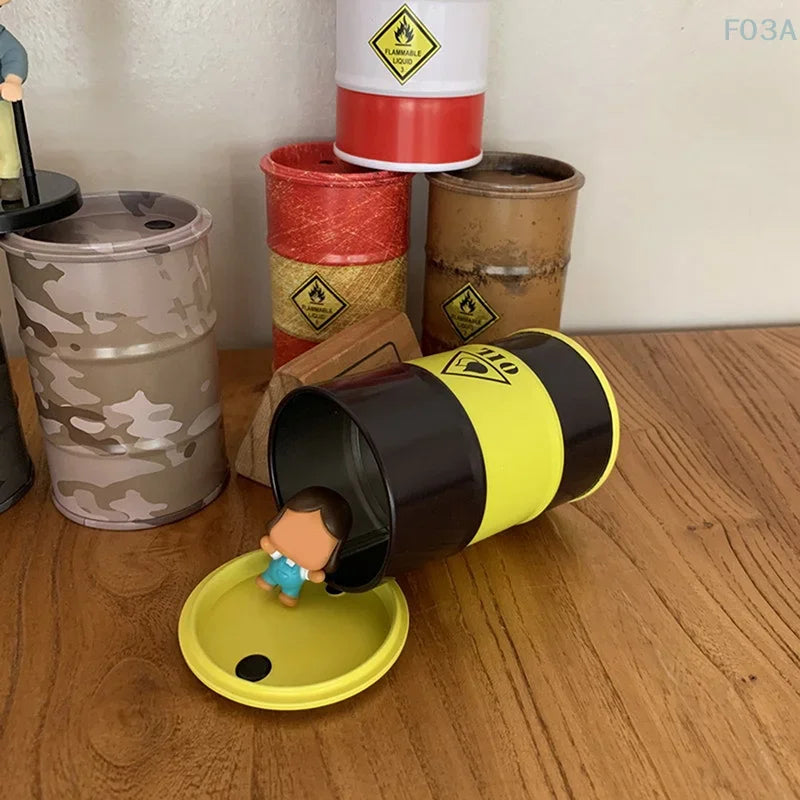 Mini Oil Drum Model | 1 Pc | Workspace Decoration