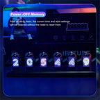 RGB Nixie Tube Clock with IPS Display – Unique Desktop & Gaming Room Decor