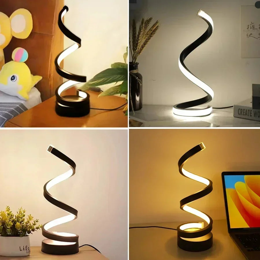 Modern Minimalist Spiral Desk Lamp