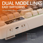 FreeWolf M96 Wireless Mechanical Keyboard | Dual Mode (BT/2.4G) | OLED Screen