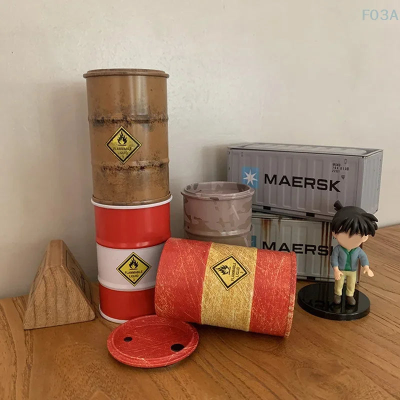 Mini Oil Drum Model | 1 Pc | Workspace Decoration