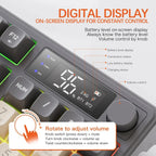 FreeWolf M96 Wireless Mechanical Keyboard | Dual Mode (BT/2.4G) | OLED Screen