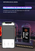 RGB Nixie Tube Clock with IPS Display – Unique Desktop & Gaming Room Decor