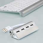 VVIA 4-Port USB 3.0 Aluminium Hub | High-Speed USB Powered Expander for PC & Laptop