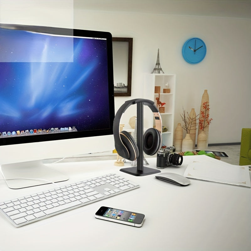 Premium Metal Headphone Stand | Detachable Display & Storage for Gaming Earphones | Square Base Design