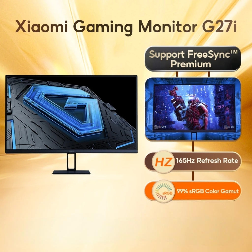 Xiaomi Gaming Monitor G27i 165Hz High Refresh Rate 27 Inch Low Blue Light 1ms 1920x1080 Low Blue Light