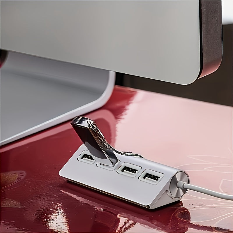 VVIA 4-Port USB 3.0 Aluminium Hub | High-Speed USB Powered Expander for PC & Laptop