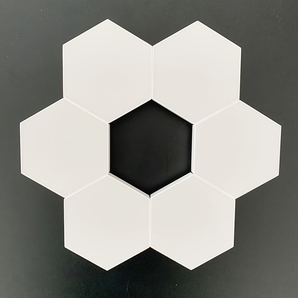 DIY Hexagonal LED Wall Light Set | 6-Pack | USB Powered Up-Lighting | Wall-Mounted