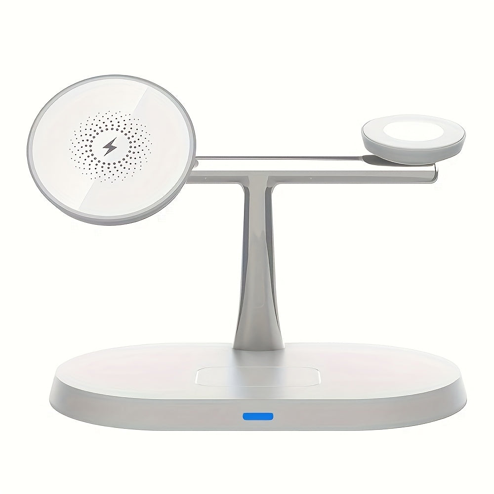 3-in-1 Magnetic Wireless Charging Stand – Fast Charger for iPhone, Apple Watch & AirPods