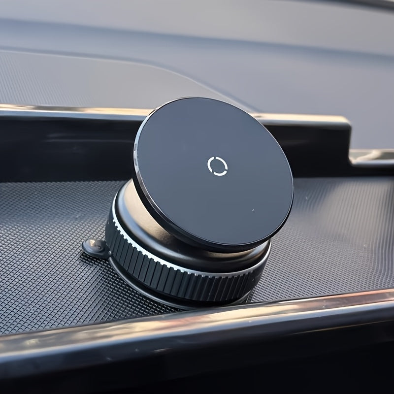 Vacuum Suction Cup Phone Holder | 360° Rotatable | Magnetic | Dual-Sided | Adhesive-Free | For Cars and Home | Multipurpose