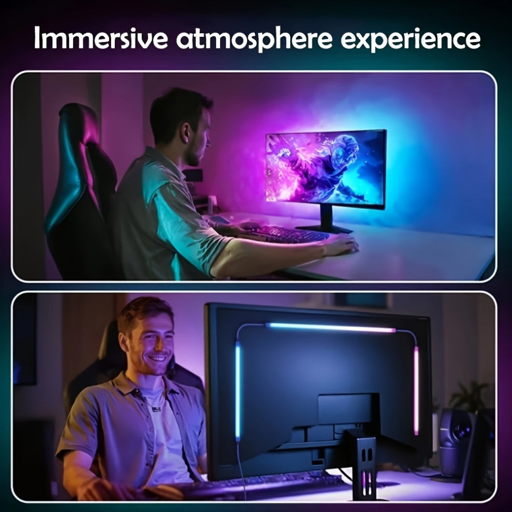 3-in-1 RGB Ambient Display Light | For 24-Inch Monitor | Creative Ambient Lighting for Gaming and Workspace