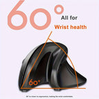 Ergonomic 2.4G Wireless Optical Mouse – Right-Handed, Crystal Design for PC & Laptop | Design | Game | Office
