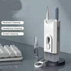 8-in-1 Multi-Functional Cleaning Kit | Keyboard Cleaning Brush | Earphone Cleaning Pen | iPad/Phone Cleaning Tool | Keycap Remover - ABS Material | Battery-Free
