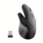 Ergonomic 2.4G Wireless Optical Mouse – Right-Handed, Crystal Design for PC & Laptop | Design | Game | Office