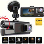 1080P Dual Dash Cam | Front & Inside Car Camera with 170° Wide Angle, Night Vision, 24h Parking Monitor, Loop Recording & G-Sensor