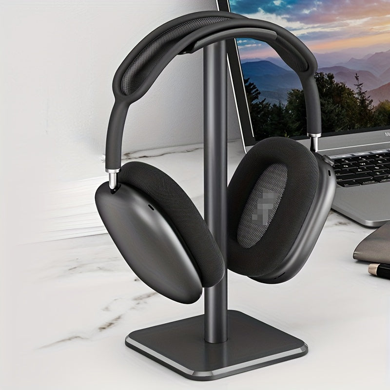 Premium Metal Headphone Stand | Detachable Display & Storage for Gaming Earphones | Square Base Design