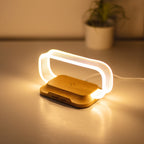 Wireless Charging Desk Lamp | 15W LED Light | Touch Control | Adjustable Brightness