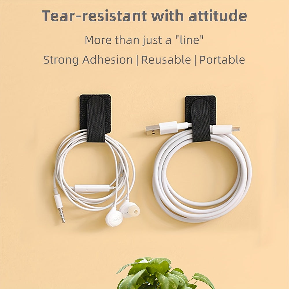 Cable Management Kit | Wire Organizer with Clips & Adhesive Strips for Home & Office Setup