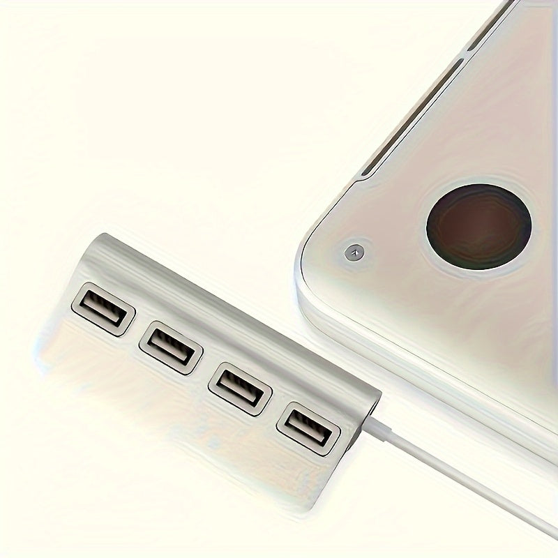 VVIA 4-Port USB 3.0 Aluminium Hub | High-Speed USB Powered Expander for PC & Laptop