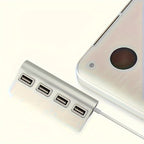 VVIA 4-Port USB 3.0 Aluminium Hub | High-Speed USB Powered Expander for PC & Laptop