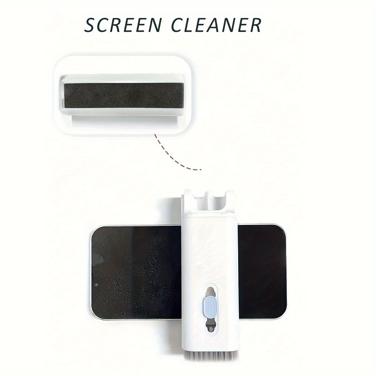TechTicks Multi-Purpose Cleaning Kit | Microfiber Tip | Soft Bristle Brushes | Spray for Phones, Laptops & More