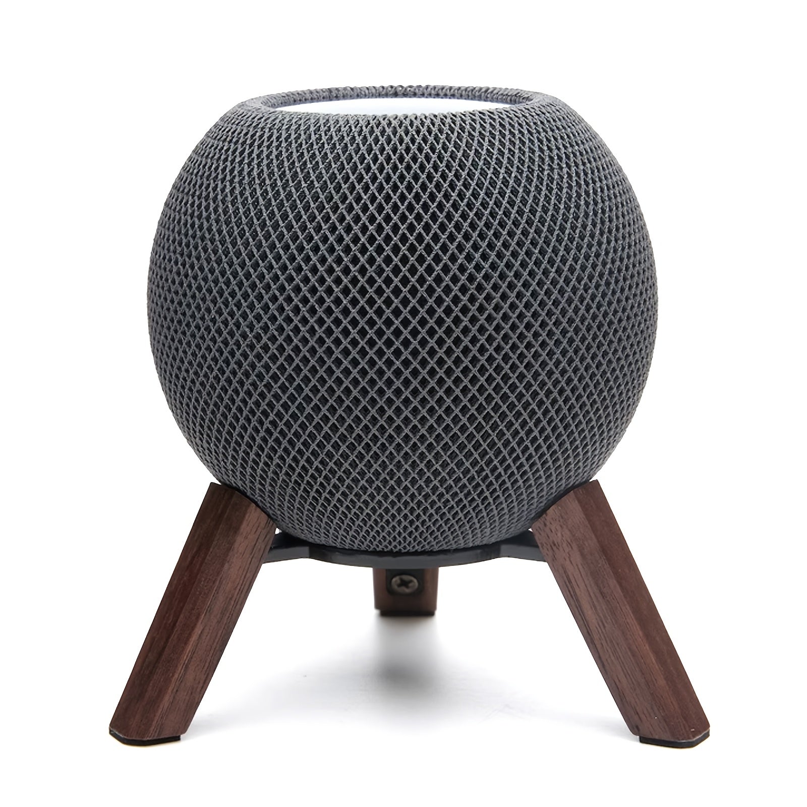 (Only Stand) Wooden HomePod Mini Stand | Hardwood Tripod Desk & Counter Mount