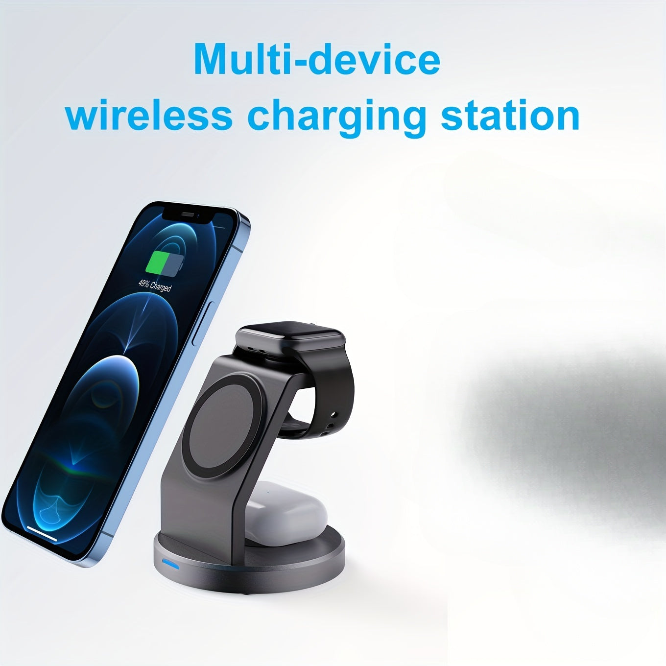3-in-1 Magnetic Wireless Charger Stand | Fast Charging for iPhone, Apple Watch & AirPods