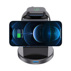 3-in-1 Magnetic Wireless Charger Stand | Fast Charging for iPhone, Apple Watch & AirPods