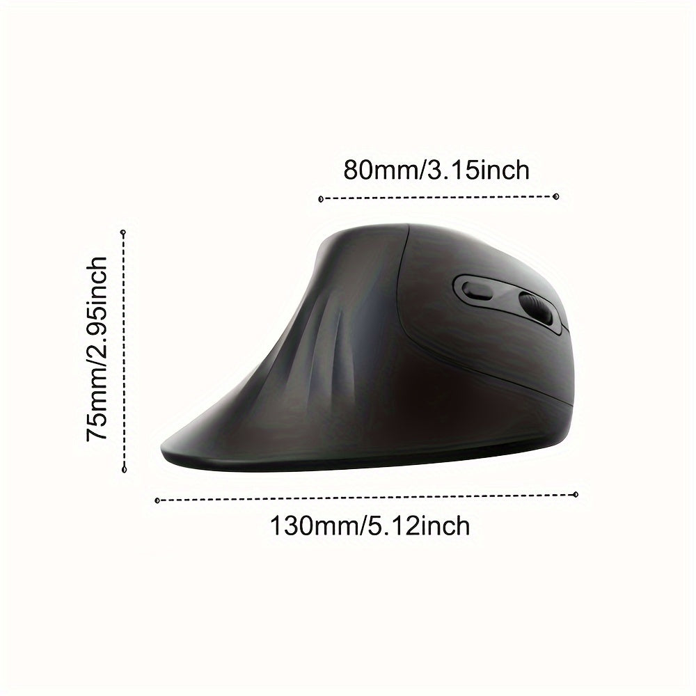 Ergonomic 2.4G Wireless Optical Mouse – Right-Handed, Crystal Design for PC & Laptop | Design | Game | Office