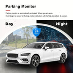 1080P Dual Dash Cam | Front & Inside Car Camera with 170° Wide Angle, Night Vision, 24h Parking Monitor, Loop Recording & G-Sensor