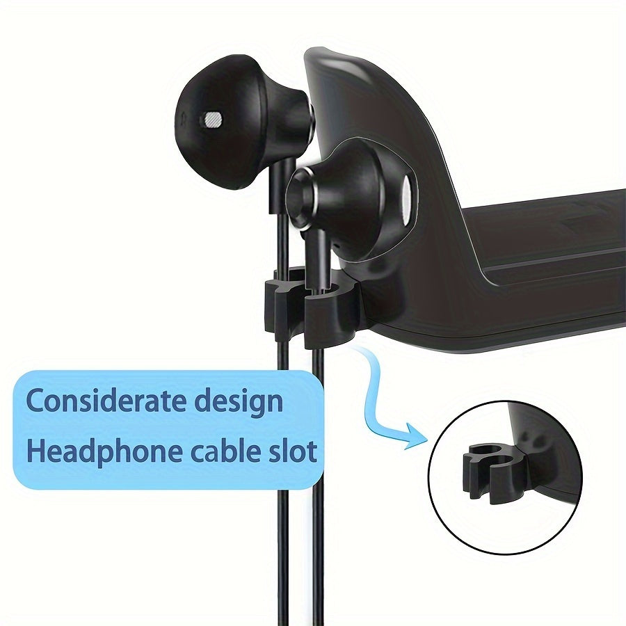 360° Rotating Headphone Stand | Desktop Headset Holder & Gaming Hook for Earphones & Controllers