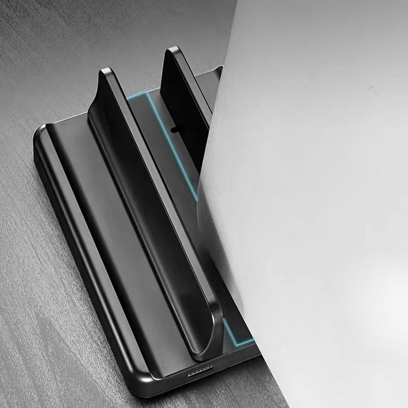 Space-Saving Laptop Holder Stand | Vertical Storage Rack | For Macbook, iPad, Tablet | Compact